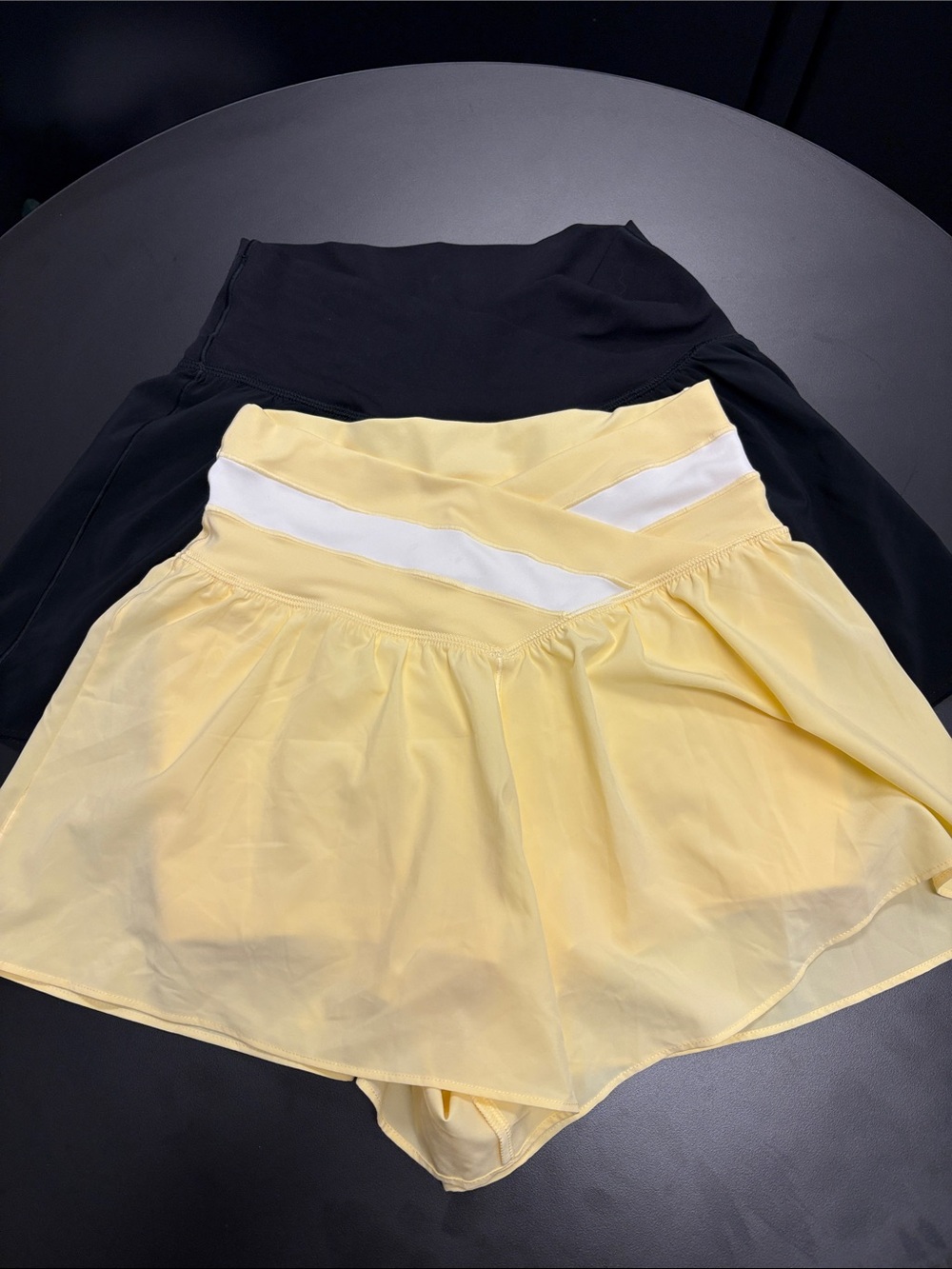 Offline Women's Yellow and BLK Athletic Shorts